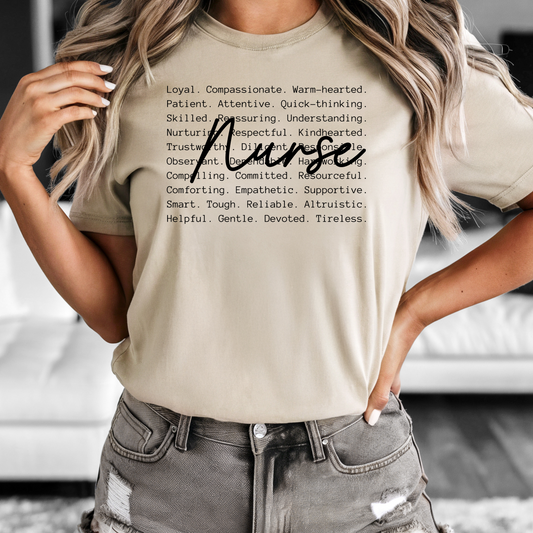 Nurse Words T Shirt